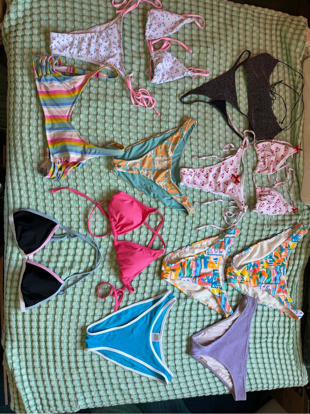 various bikini tops/bottoms (not real price see description)
